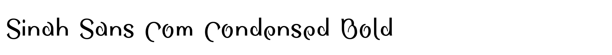Sinah Sans Com Condensed Bold image